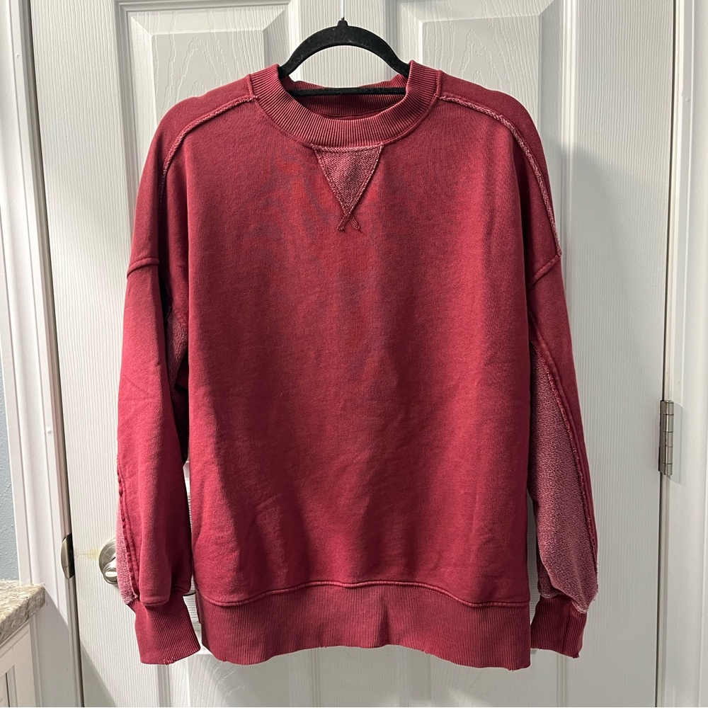 Red Aerie oversized sweatshirt